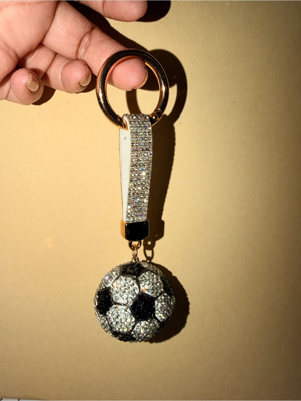 ⚽️NWOT Blingy Soccer Ball Keychain